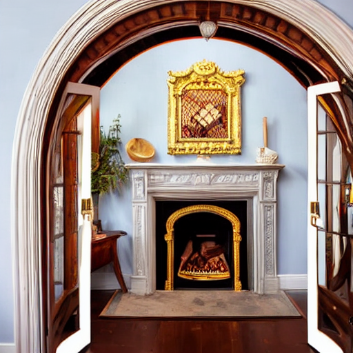055_Ornate archway inset with matching fireplace in room..png